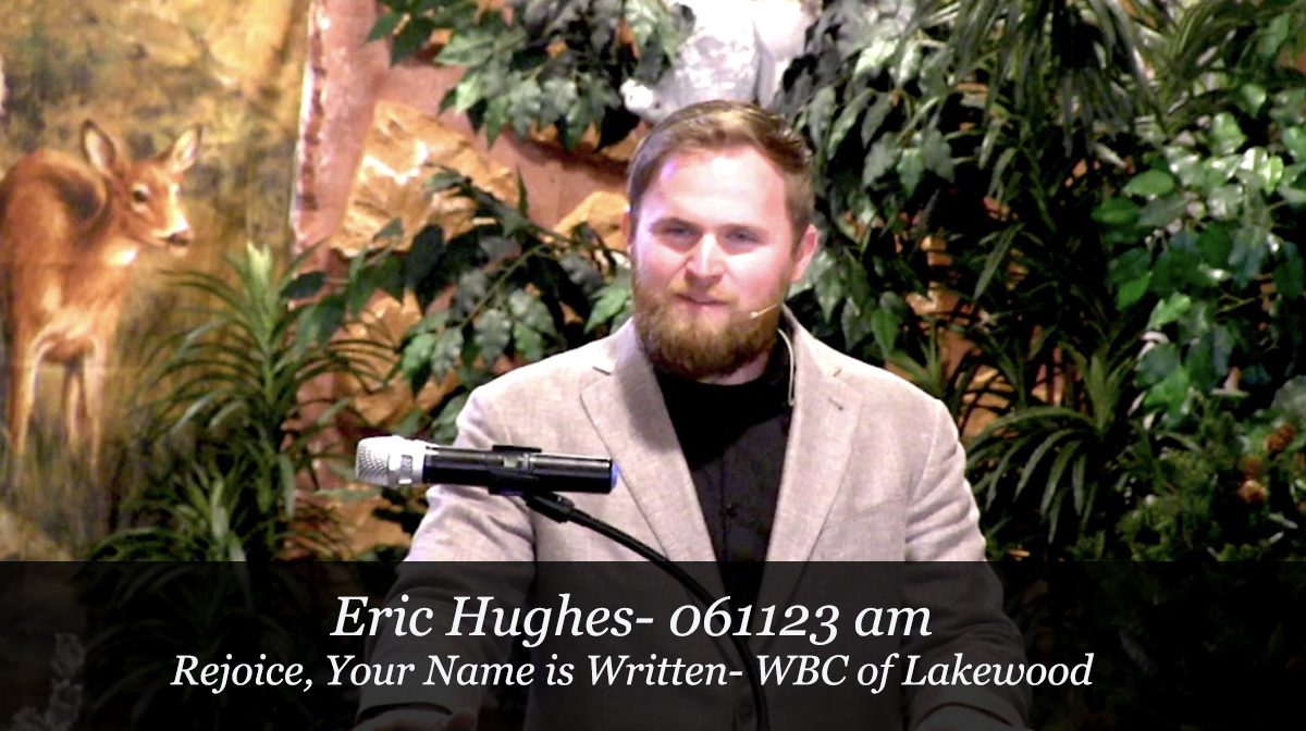 Sermon Eric hughes