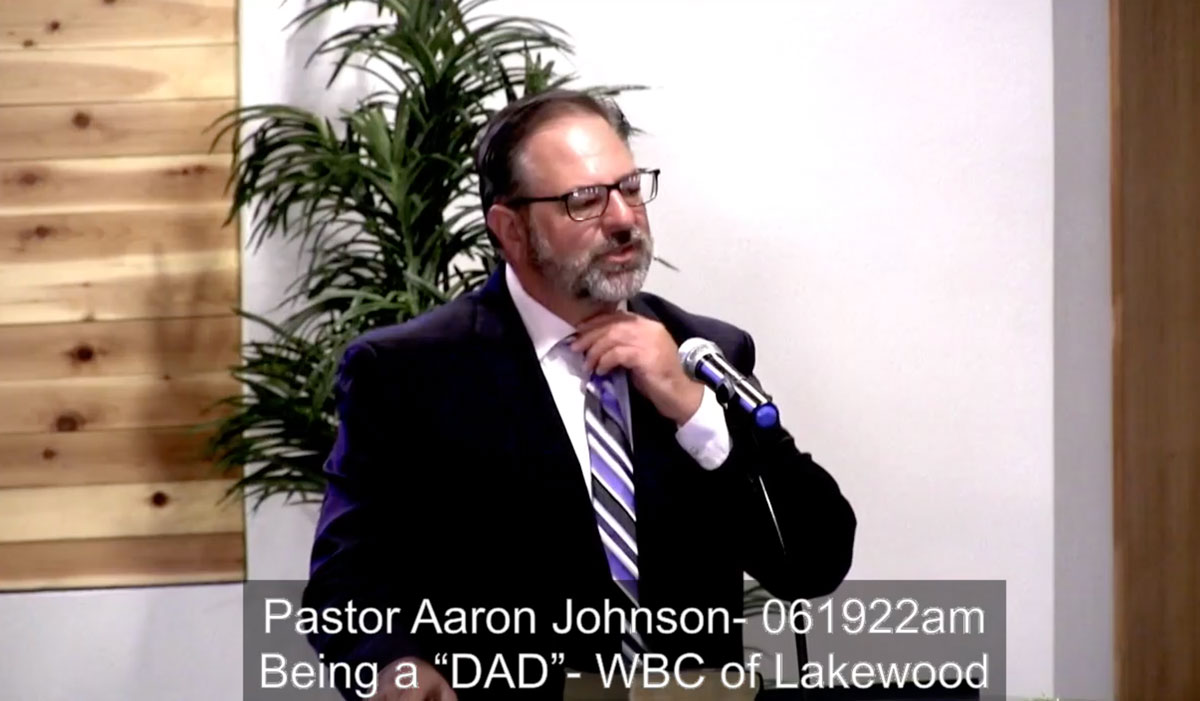 Pastor Aaron Johnson. "Being a Dad"