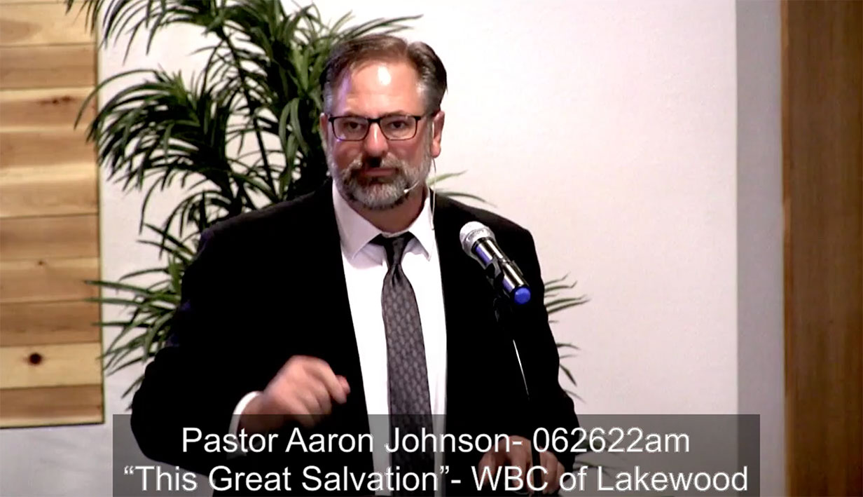 Pastor Aaron Johnson. This Great Salvation