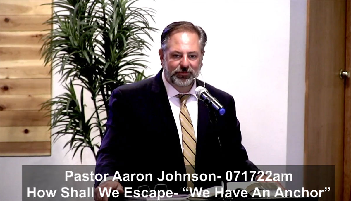 Pastor Aaron Johnson. How Shall We Escape