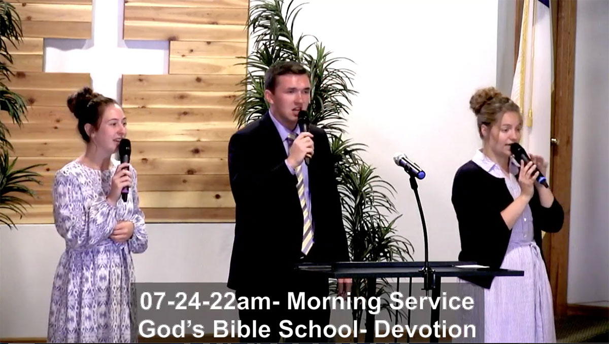 God's Bible School- Devotion