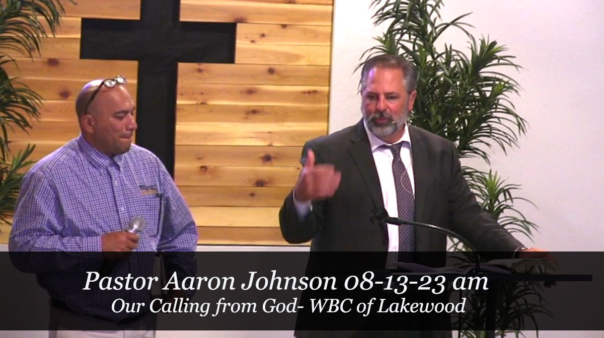 Pastor Aaron Johnson, Calling from God