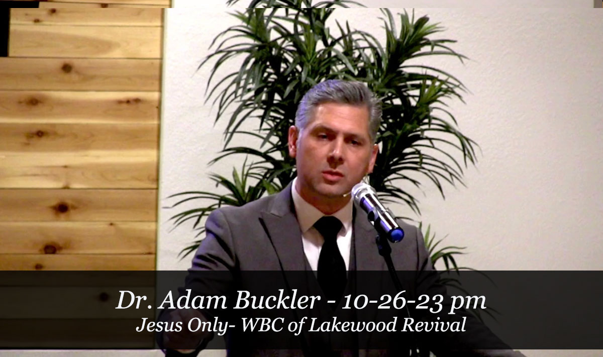 Revive Us Again. Dr. Adam Buckler