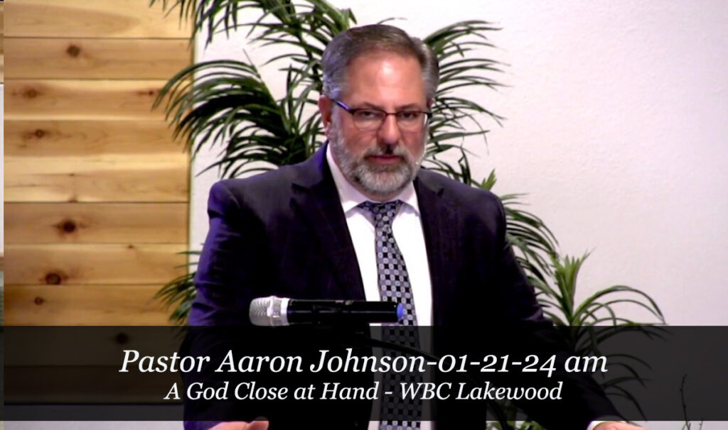 Pastor Aaron Johnson-01-21-24 amA God Close at Hand