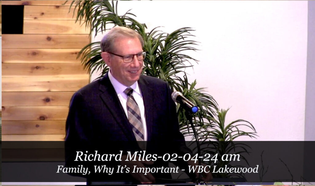02-04-24am- Richard MilesFamily, why it is Important