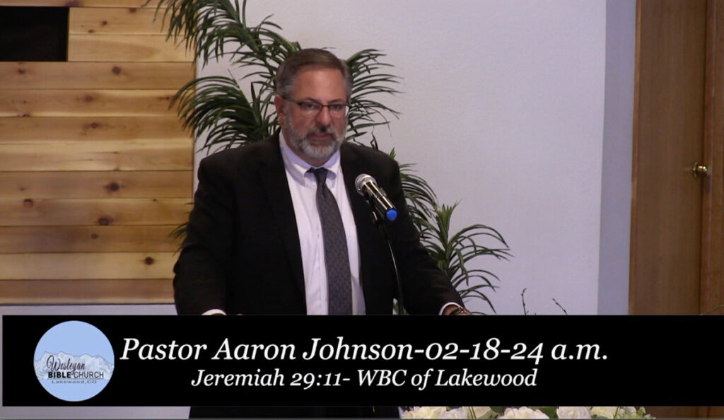 Pastor Aaron Johnson- Jeremiah 29:11
