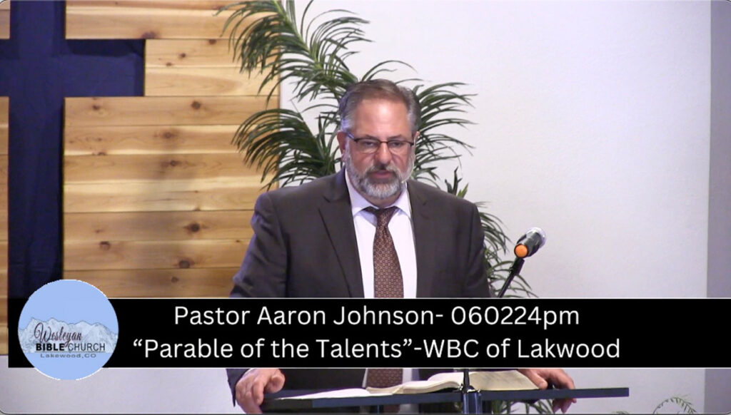 Pastor Aaron Johnson. Parable of the Talents.