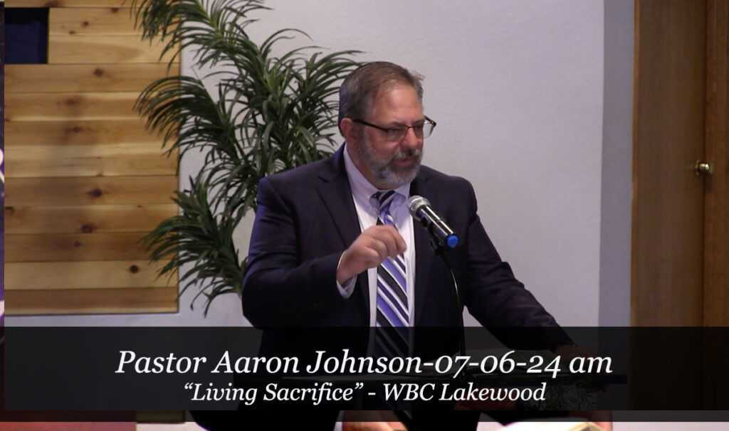 Pastor Aaron Johnson- 07-07-24 am"Living Sacrifice"