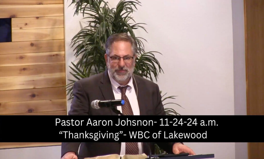 Pastor Aaron Johnson- 11-24-24 a.