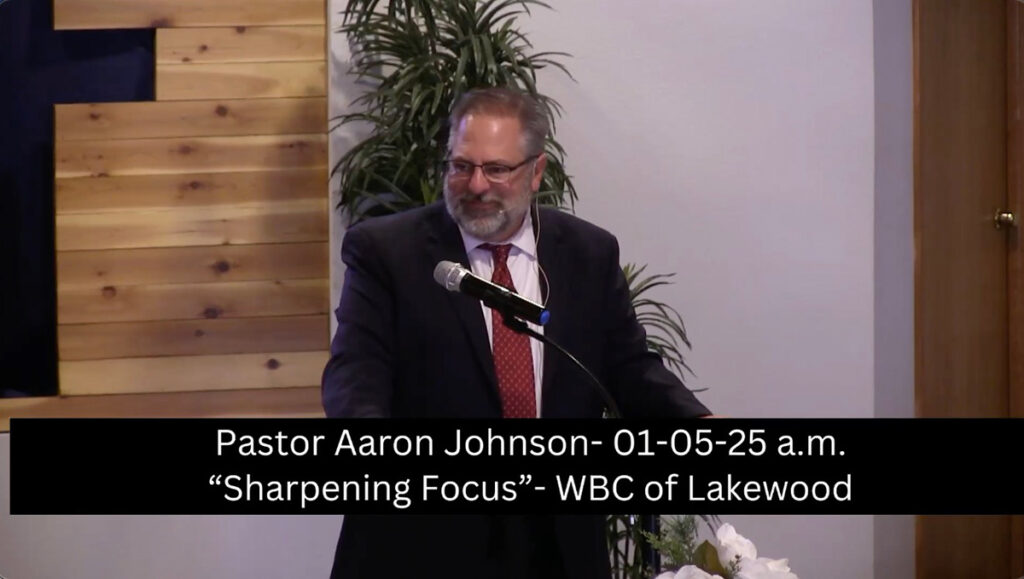 Pastor Aaron Johnson= 01-05-25 a.m. 