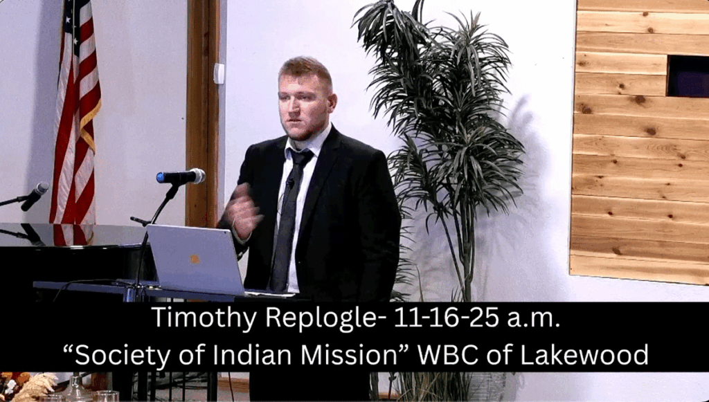 Tim Replogle. SOCIETY OF INDIAN MISSIONS