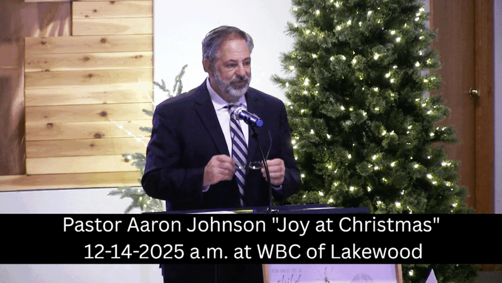 Pastor Aaron Johnson. Joy At Christmas