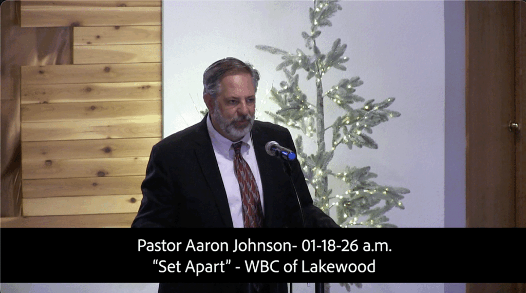 Pastor Aaron Johnson- 01-18-26 a.mSet Apart