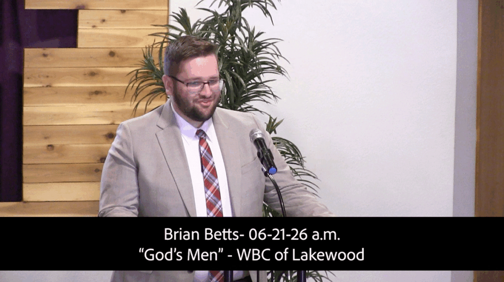 Pastor Brian Betts- 06-21-26amGod's Men 