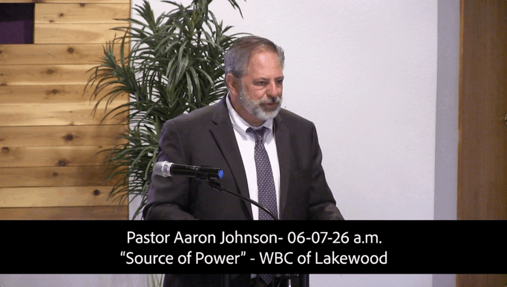 Pastor Aaron Johnson- 06-07-26amSource of Power
