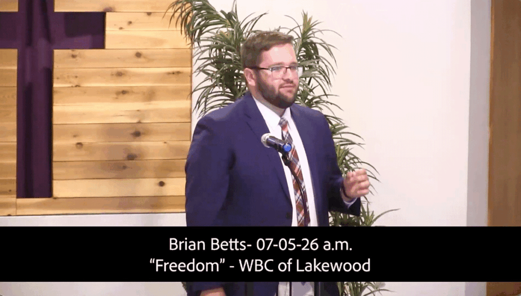 Asst Pastor Brian Betts- 070526amFreedom 