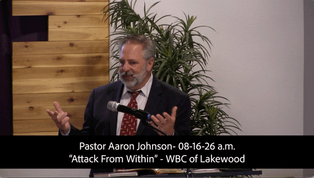 Pastor Aaron Johnson - 08-16-26 amAttack from Within