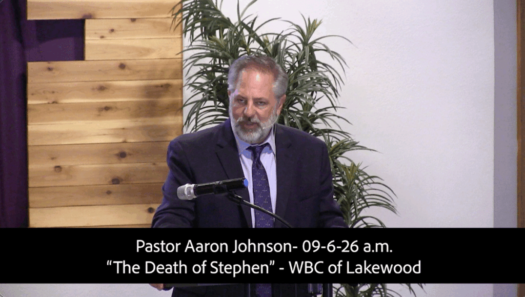 Pastor Aaron Johnson- 09-06-26amThe Death of Stephen