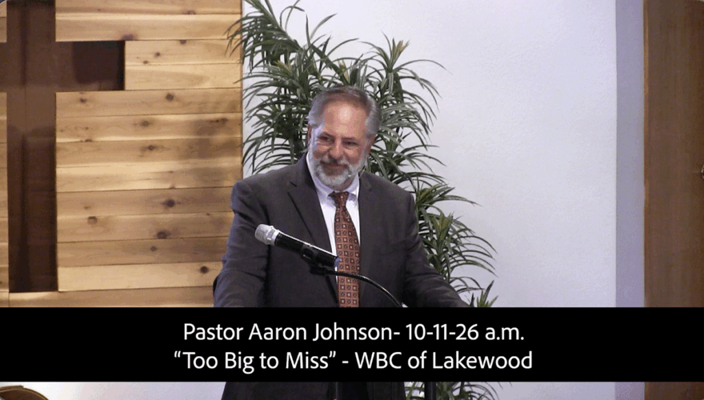 Pastor Aaron Johnson 10-11-26 am