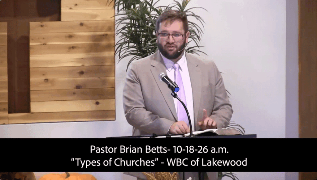 Pastor Brian Betts- 10-18-26am